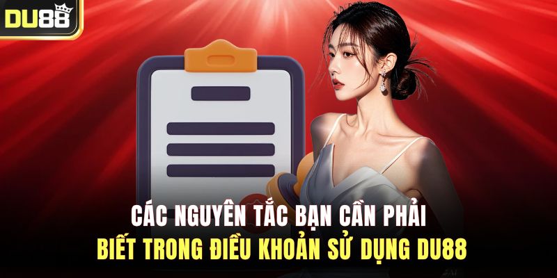 Các nguyên tắc bạn cần phải biết trong điều khoản sử dụng DU88